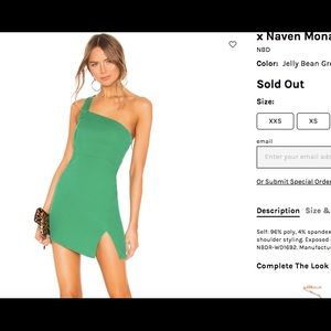 NBD x Naven Mona Asymmetrical Dress